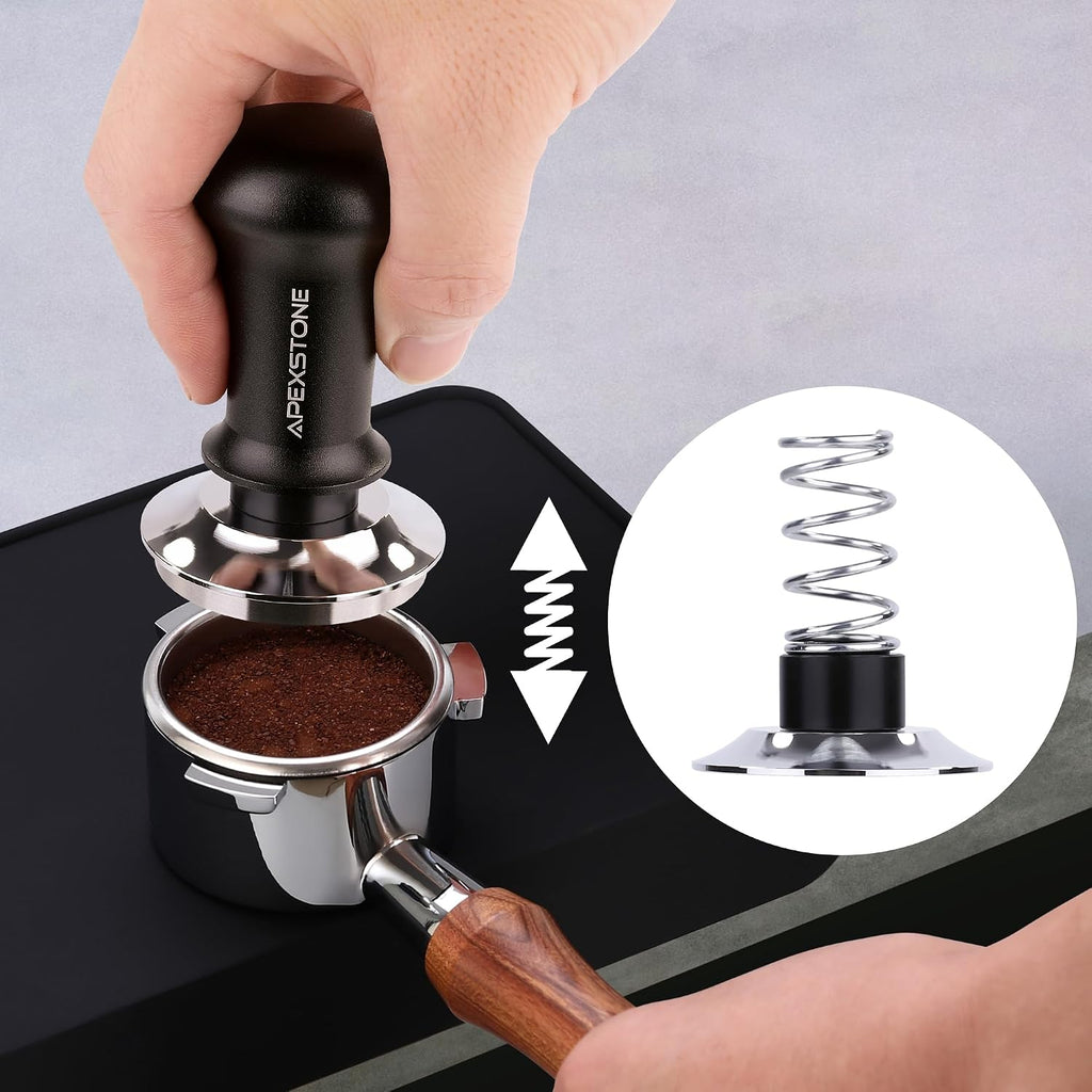 Coffee Tamper Spring Loaded 51mm, Calibrated Espresso Tamper 51mm, Espresso Tamper Spring Loaded