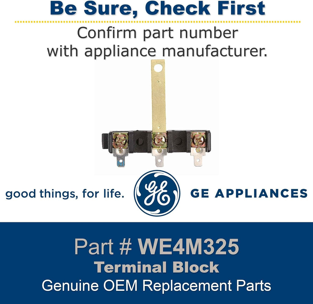 GE WE4M325 Terminal Block and Grounding Strap for