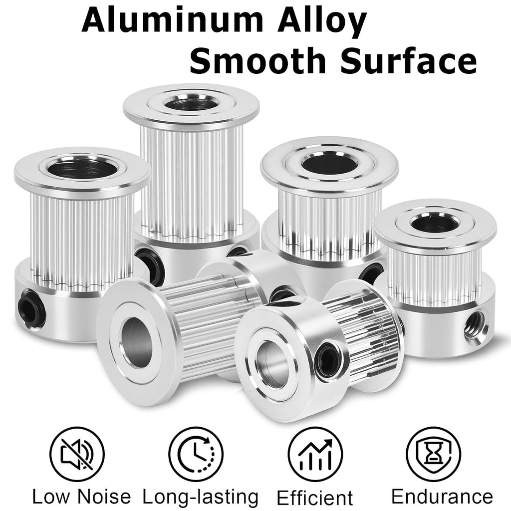 6 Pack GT2 Timing Belt Pulley 20 Teeth,5mm bore,synchronous Pulley