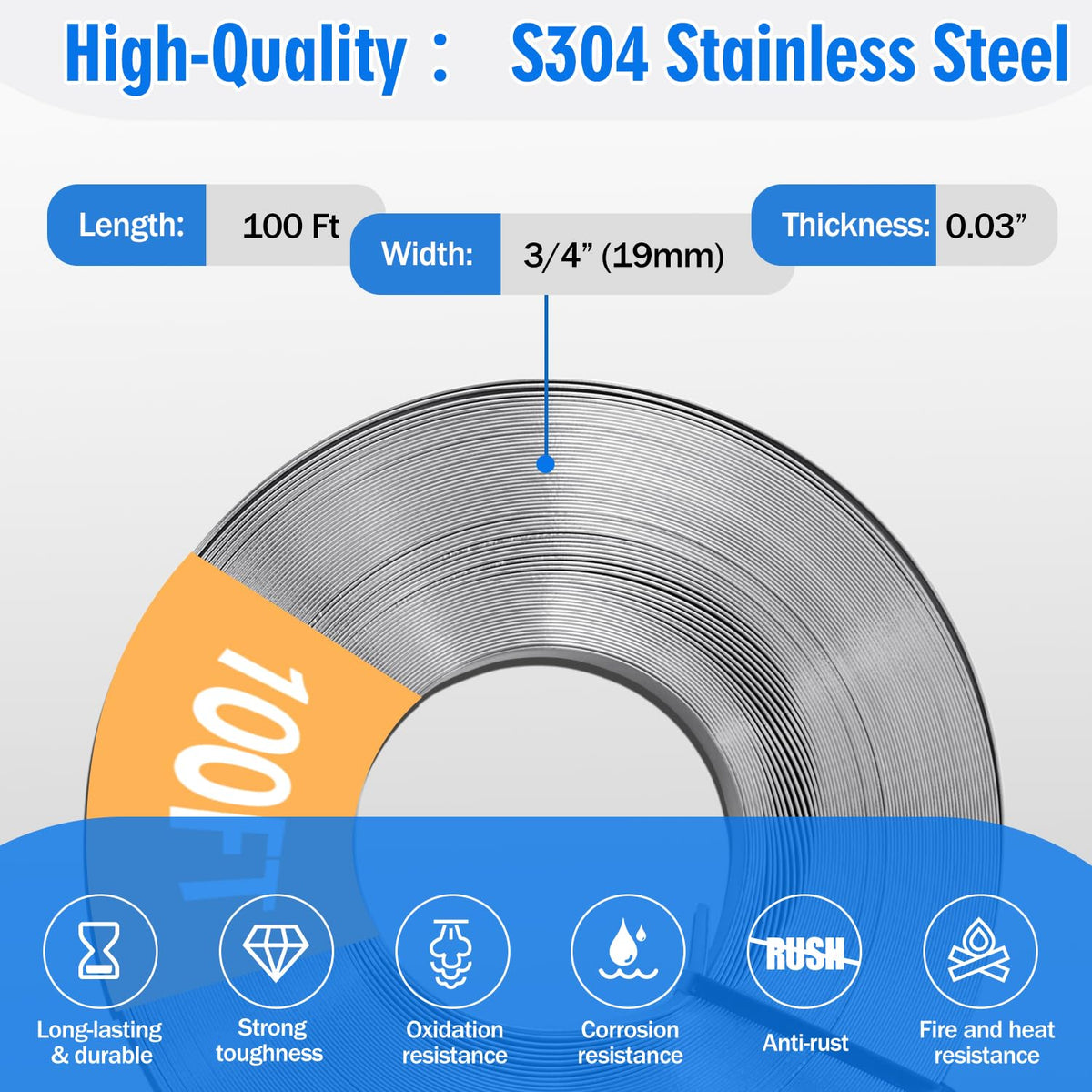 Stainless Steel Banding Strapping Kit, Screw-Type Tensioner Tool Set