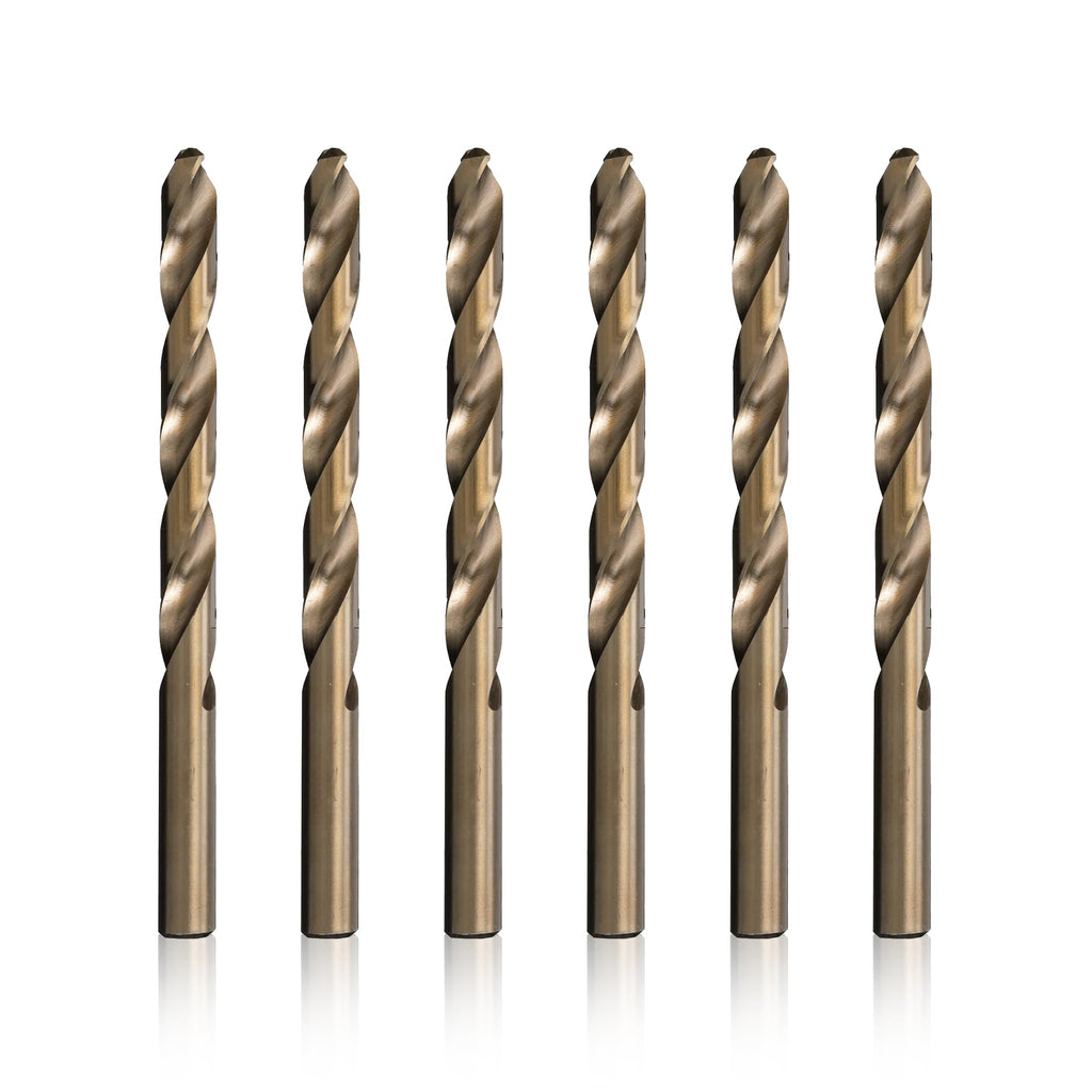 Drill America 15/32" Cobalt Heavy Duty Drill Bit (Pack of 6), D/ACO Series