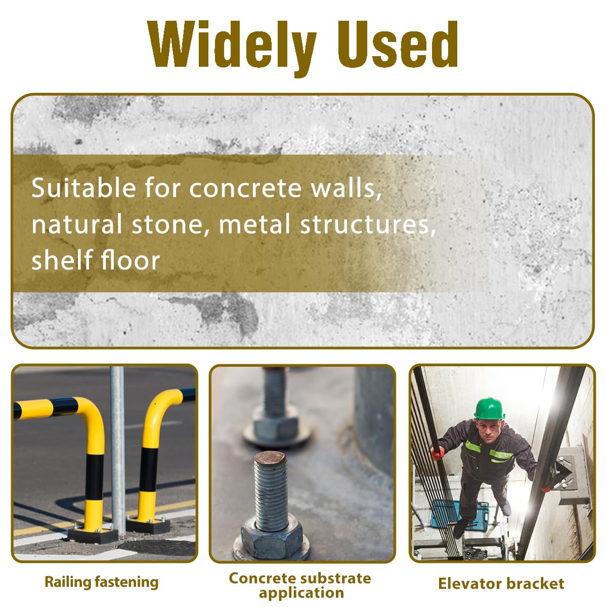 Concrete Anchors, 1/4" x 2-1/4" Stone Expansion Anchor for Blocks