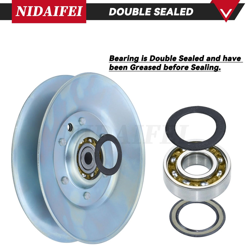 NIDAIFEI 756-3045 5.06 inch Idler Pulley for Cub Cadet Z Force 60 Mowers