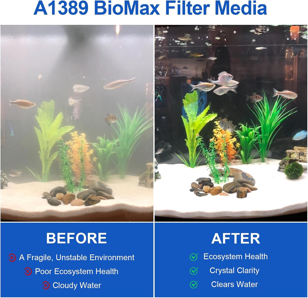 4.5oz/128g A1389 Biomax Filter Media Renewal Kit for Fluval EDGE Aquariums