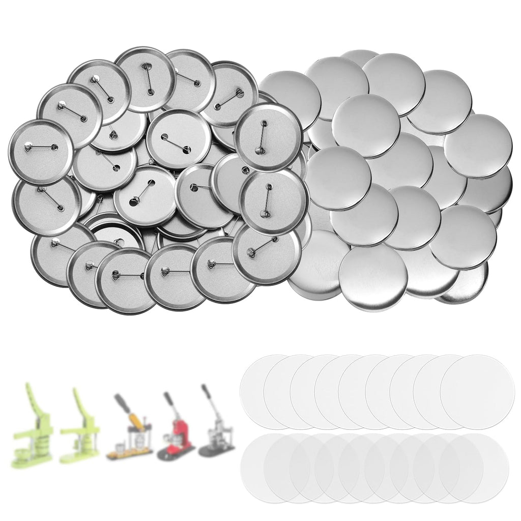 Button Maker Supplies, 100 Sets 58mm/2.25 inch Button Supplies