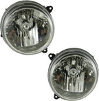 TRQ Driver and Passenger Side Headlight Assembly Set Halogen