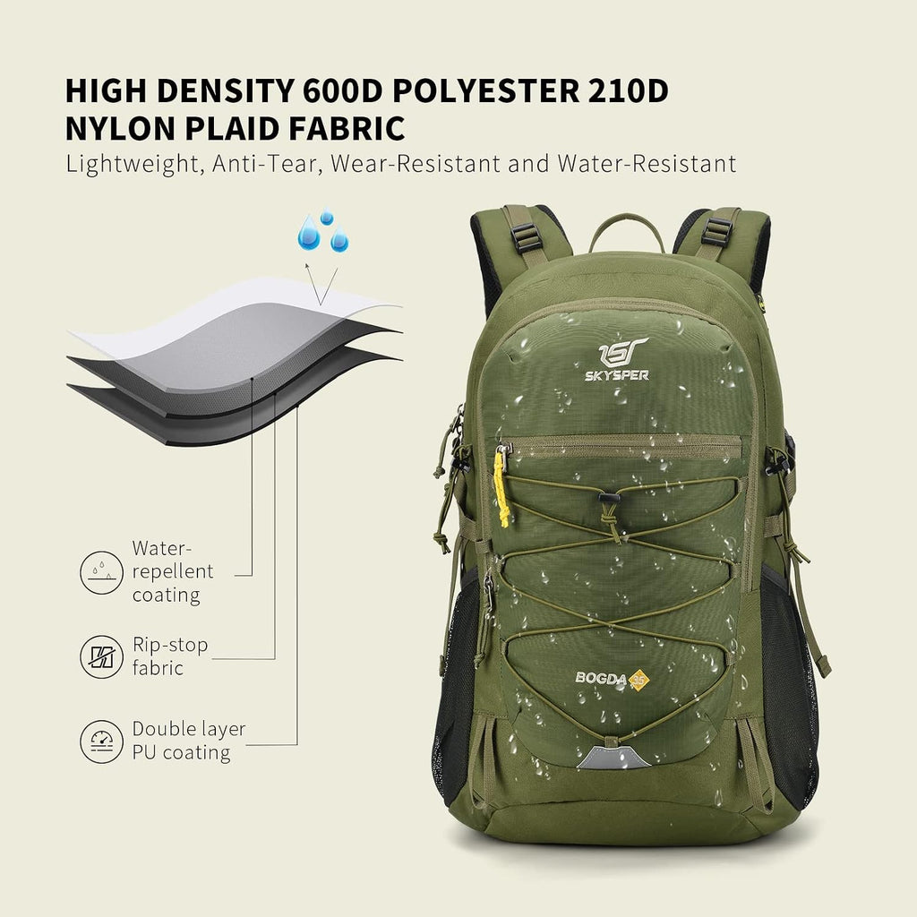 Hiking Backpack for Men Women, 35L Lightweight Travel Daypack, Outdoor Camping Back Pack with Multiple Compartments