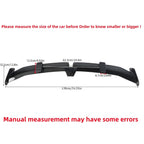 STSEV01 Universal 55" Rear Spoiler Glossy Black DeckLid Lip Accessories