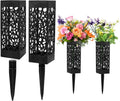 Cemetery Vases for Grave, 4 Pack 12 inch Memorial Cemetery Floral Holder Grave Vase in Ground, Floral Vase Cones with
