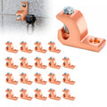 20-Pack Grounding Lug, Solid Copper Lay-in Connector for 4 to 14 AWG Wire