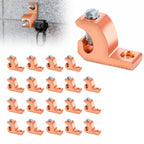20-Pack Grounding Lug, Solid Copper Lay-in Connector for 4 to 14 AWG Wire