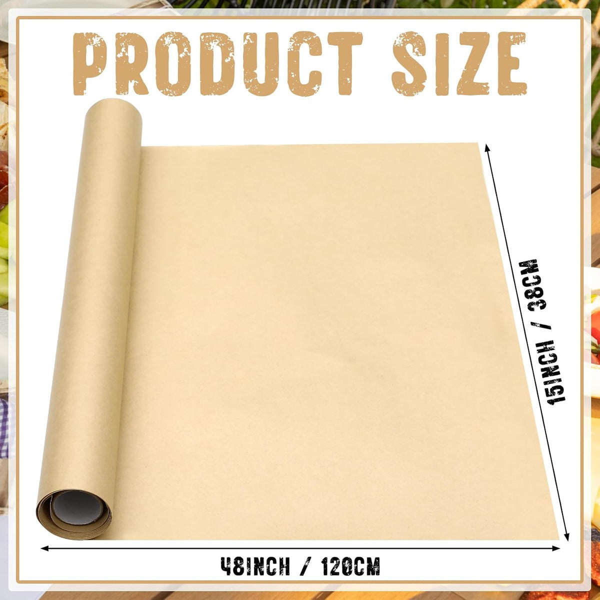 4 Pcs Thanksgiving Butcher Paper Table Runner Charcuterie 15"x48"