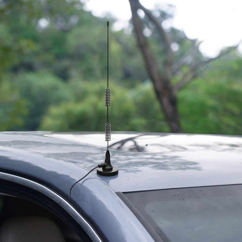 20-1300MHz Police Scanner Antenna Magnetic Base HF VHF UHF Two Way Ham Radio BNC Male Antenna Compatible with Uniden