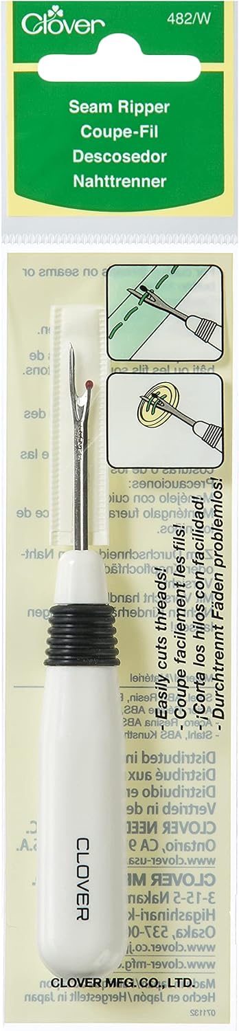 White Ergonomic Seam Ripper