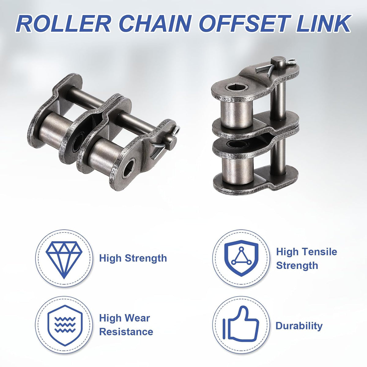 DTGN ANSI #100 Roller Chain Offset Half Link 31.75mm Pitch