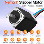 YEJMKJ Nema 11 Stepper Motor 28x51mm 15Ncm (21.24oz·in) 0.7A 10.6Ω Bipolar