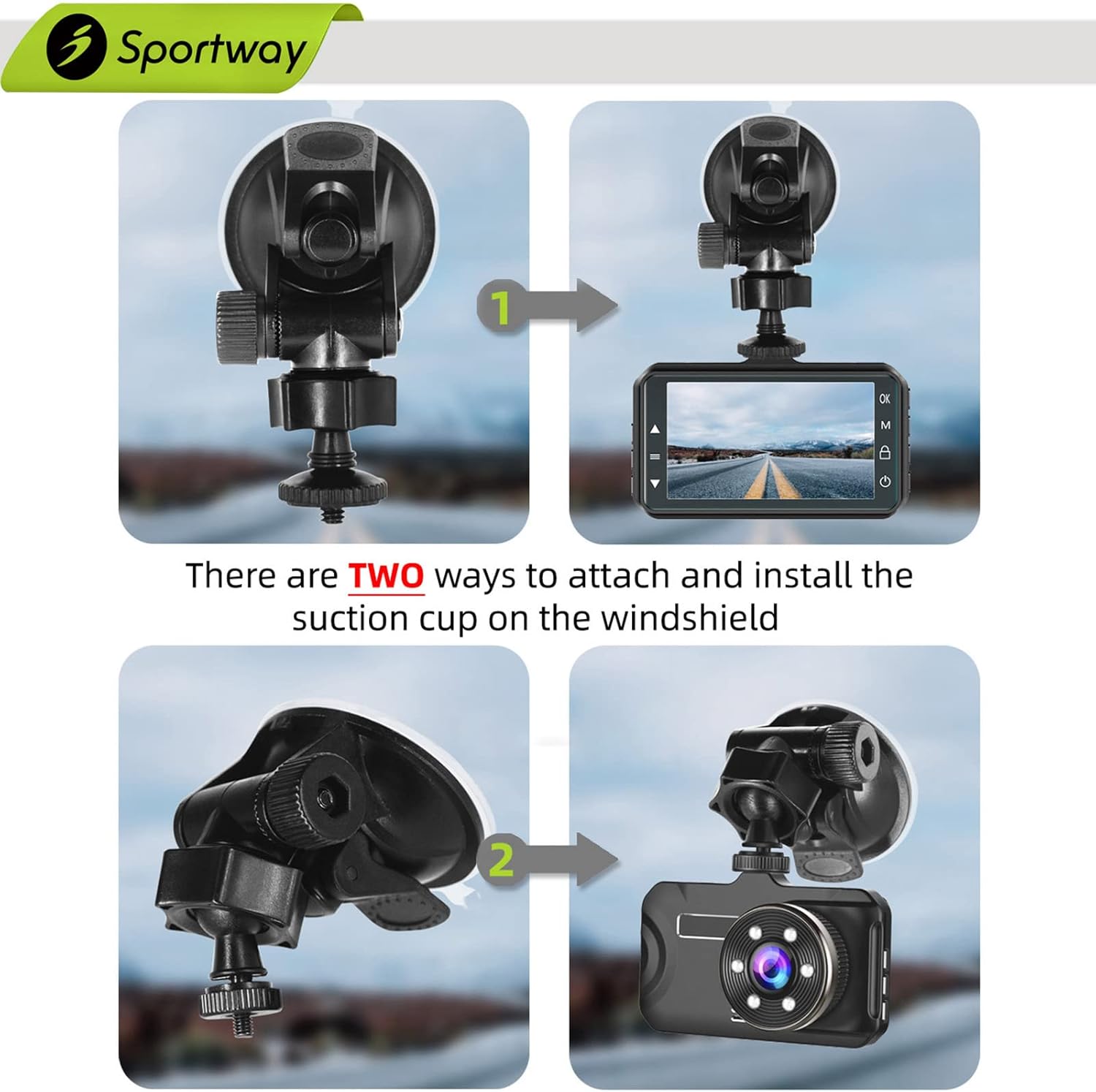 S30 Dash Cam Suction Mount (2nd Gen) with 10pcs Joints for REXING,Z-Edge,Old Shark,YI,KDLINKS,Falcon