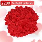 2200 PCS Artificial Fake Rose Petals(Red)