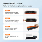 201X Replacement for HP 201X Toner Cartridges 4 Pack High Yield