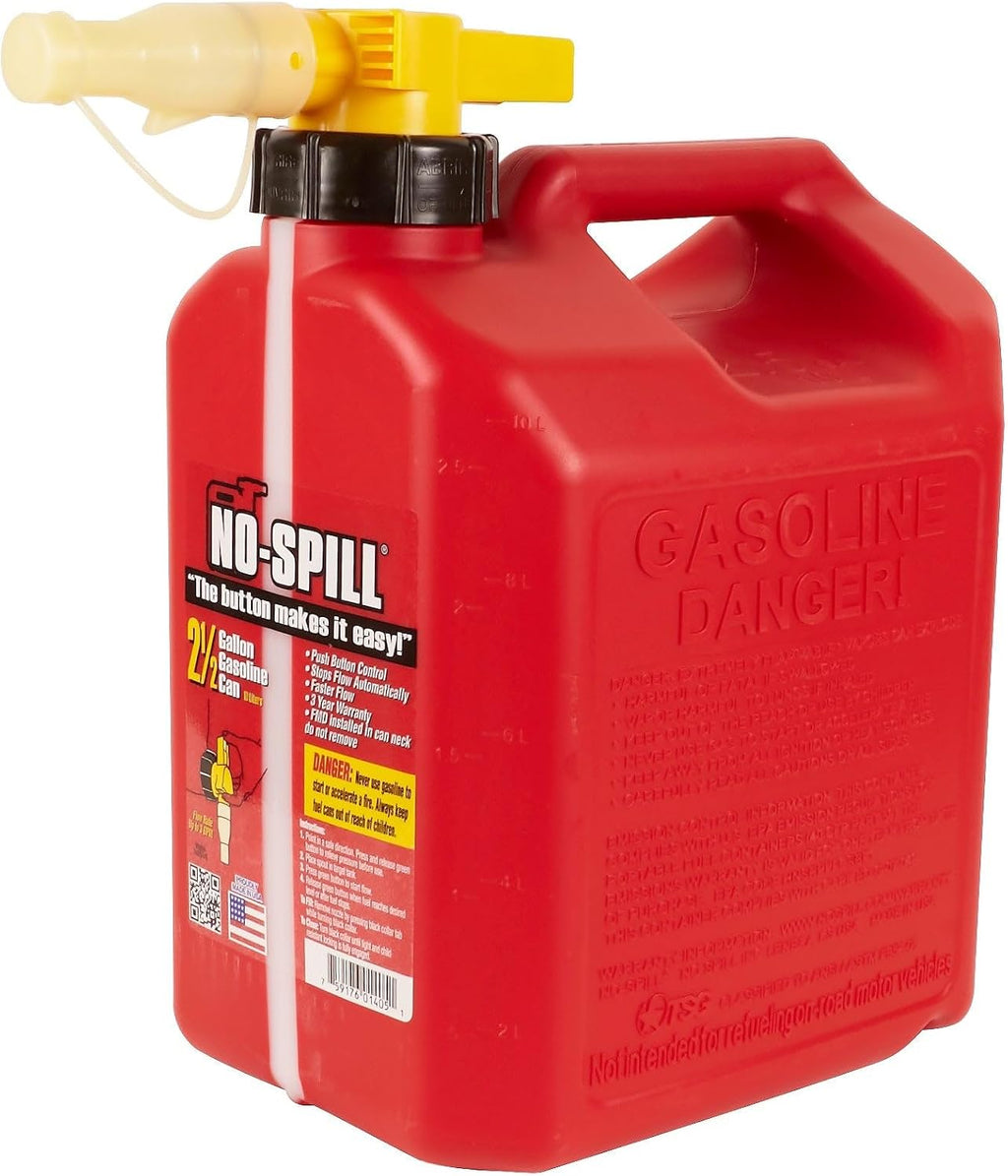 No Spill 1405 2.5 Gallon Gasoline Gas Can