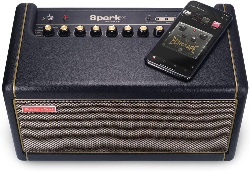 Spark 40-Watt Combo Practice Guitar Amplifier Electric Bass and Acoustic Guitar Amp with Spark Mobile App | 100k+