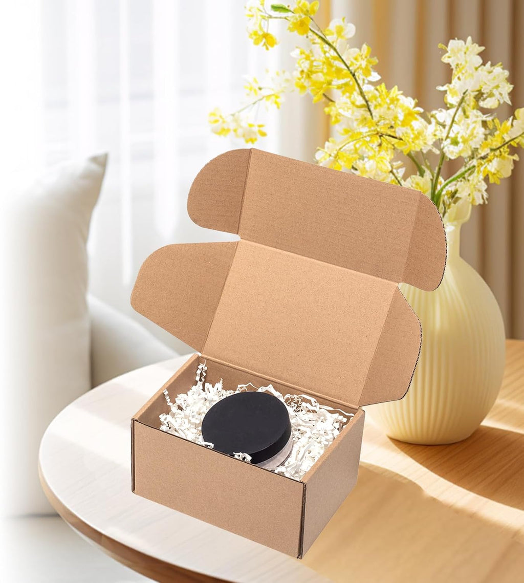 Shipping Boxes 6x4x3 Inches 25 Pack Corrugated Cardboard Brown Box