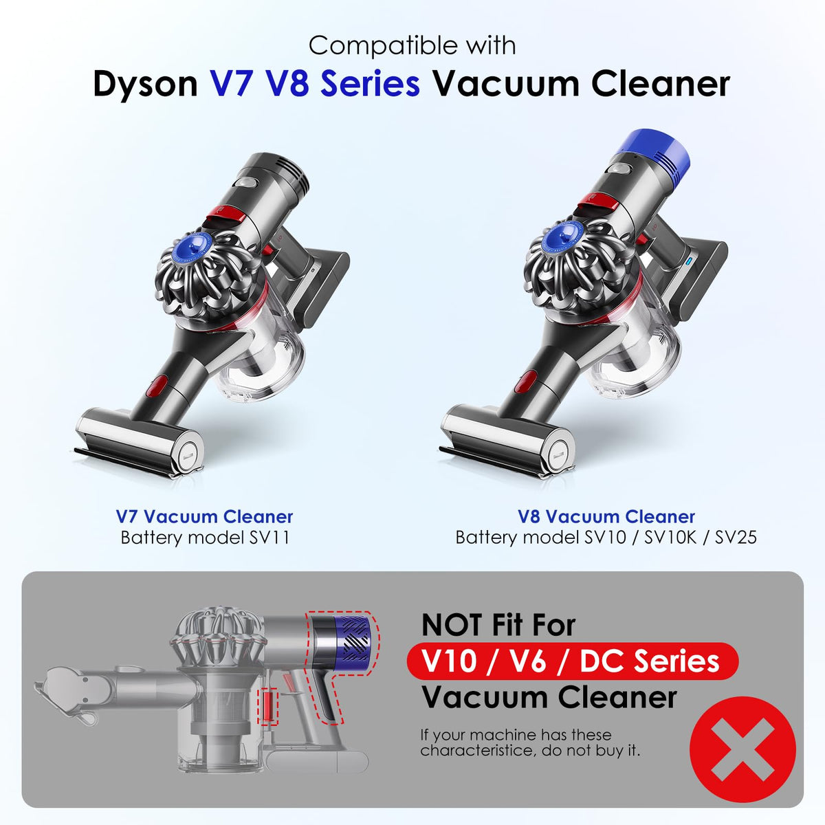 Metal Trigger Switch Kit Compatible with Dyson V7 V8 Vacuum Cleaner
