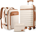 Luggage Sets 3 Piece, Carry On Luggage 20In With Spinner Wheels,PC Hardside Suitcase Set with TSA Lock,Durable Carry