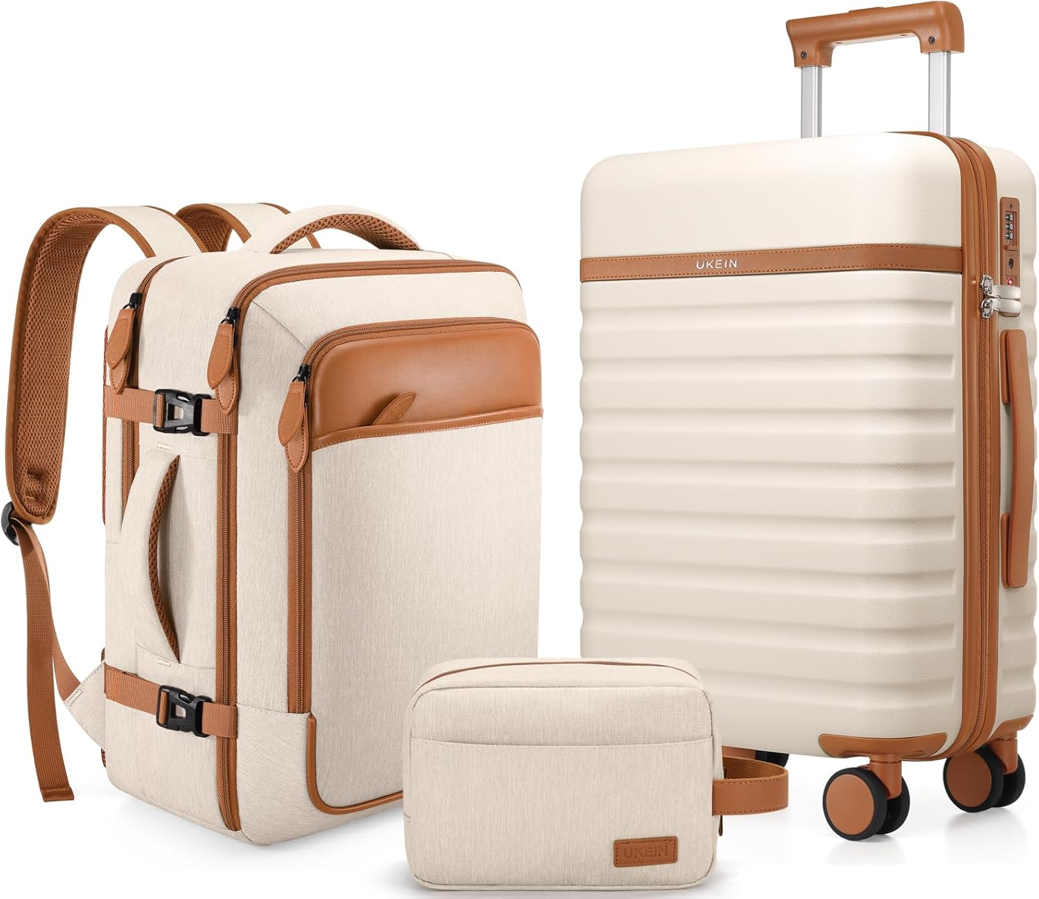 Luggage Sets 3 Piece, Carry On Luggage 20In With Spinner Wheels,PC Hardside Suitcase Set with TSA Lock,Durable Carry