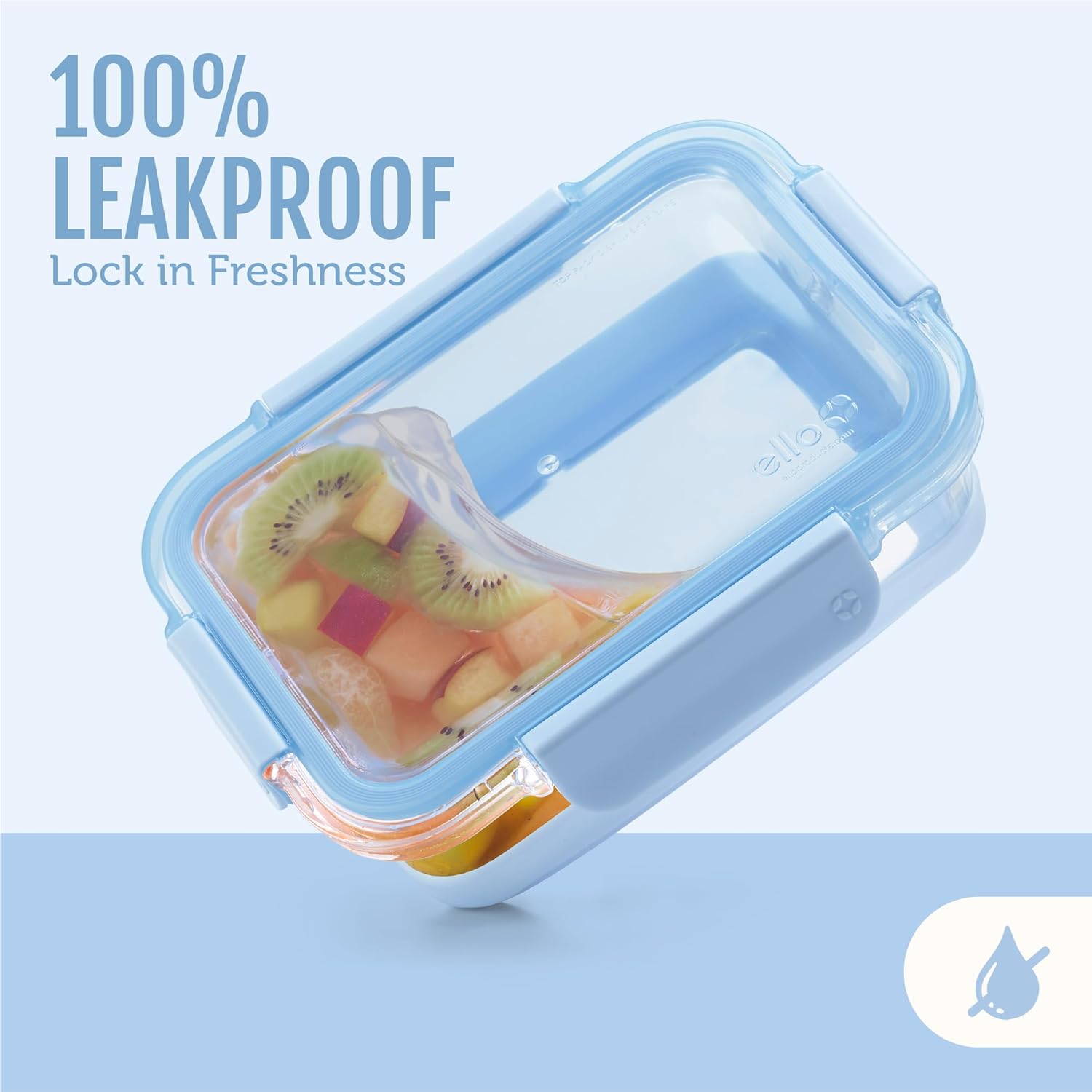 Duraglass 3.4 Cup Meal Prep Sets 10Pc, 5 Pack Set- Glass Food Storage Container with Silicone Boot and Airtight