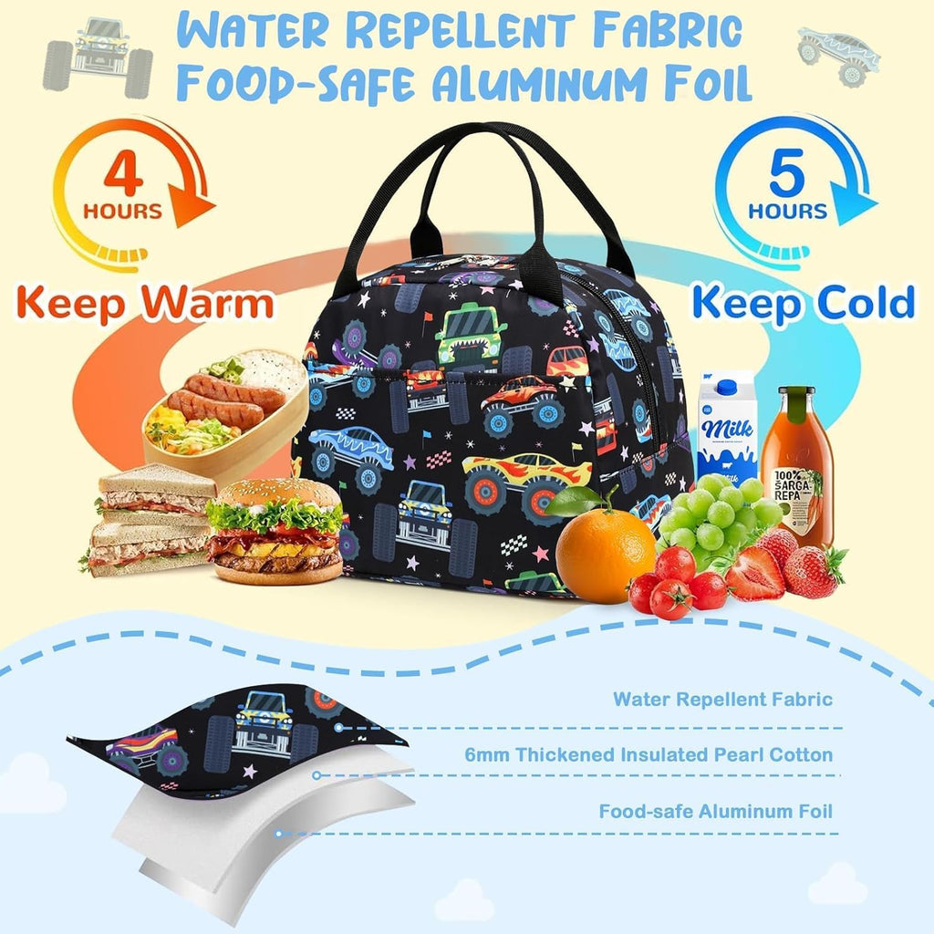 kids lunch bag Cute Insulated lunch box for Boys & Girls Leakproof loncheras for school