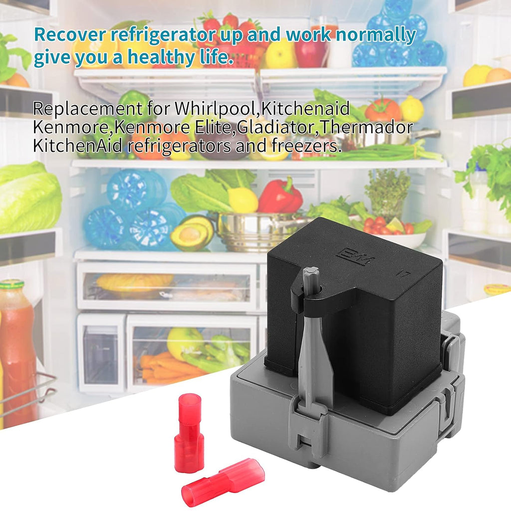 W10189190 TSD2 Start Relay & 2264017 Freezer Compressor Run Capacitor Compatible with Whirlpool Kenmore Electrolux
