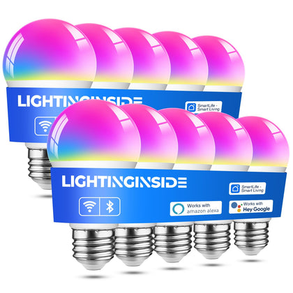 Smart Bulb Compatible with Alexa/Google Home/SmartLife 10PCS