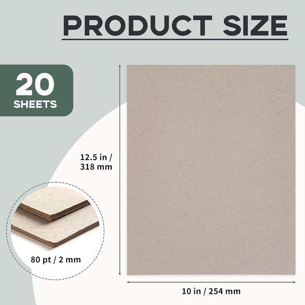 20 Pcs 12.5x10 Thick Chipboard
