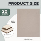 20 Pcs 12.5x10 Thick Chipboard