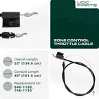 UDC Parts 746-1130 946-1130 Control Cable Replacement for MTD Troy Bilt