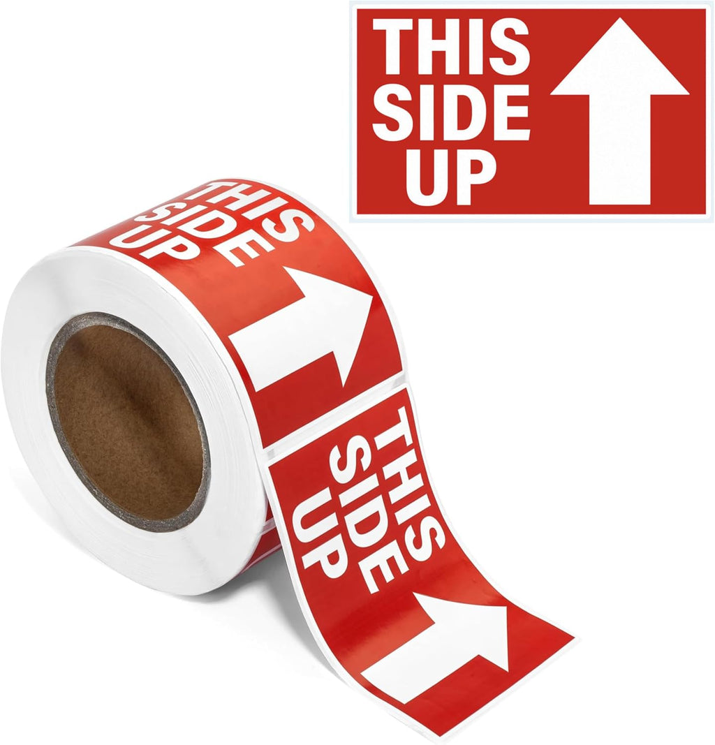 This Side Up Stickers for Shipping (1500 Labels) 3x5