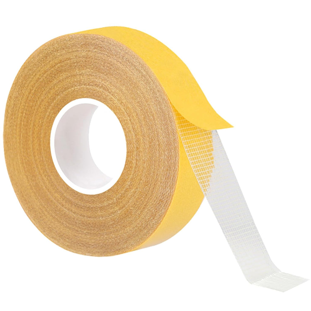 Thin Grid Double Sided Tape Heavy Duty, High Tack Mesh Glue Tape, 1" x 66FT