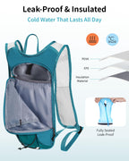 Hydration Backpack with 2L Water Bladder, Lightweight Running Pack