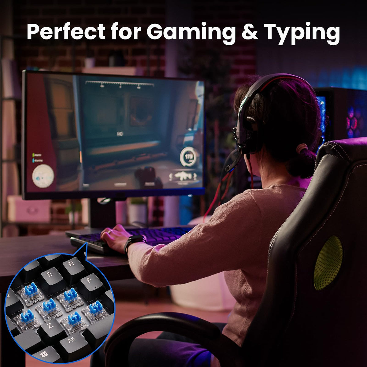 200 Clickers for 3D Prints,3-Pin Mechanical Keyboard Switches Replacement