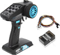7 Channels RC Transmitter with Receiver Built-in Light Control System and 12LED Light Set, 2.4GHz Radio Remote