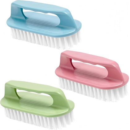 Scrub Brush for Cleaning-3 Pack Scrubbing Brushes Heavy Duty Multi-Purpose Household Cleaning Brush with Stiff