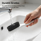 Soft Bristle Scrub Cleaning Brush 3 Pack Laundry Brush Gray White