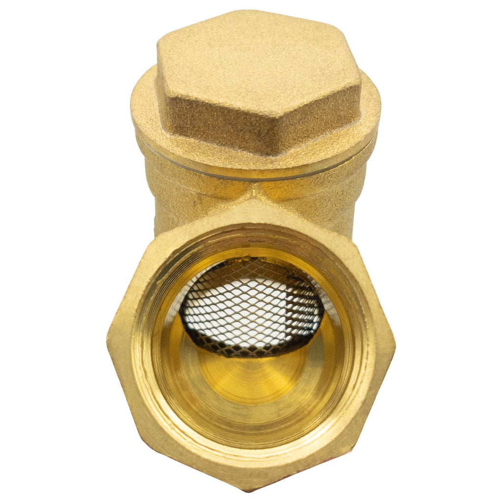 Y Strainer 3/4" Brass Sediment Filter Water Filter with 40 Mesh Screen