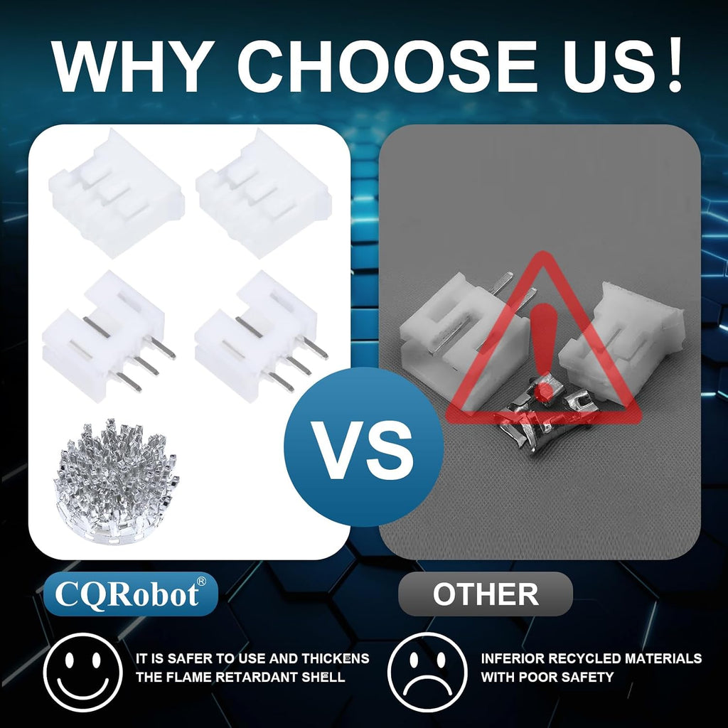 CQRobot JST PH 2.0mm Pitch 3-Pin Electronic Computer Connector Adapter