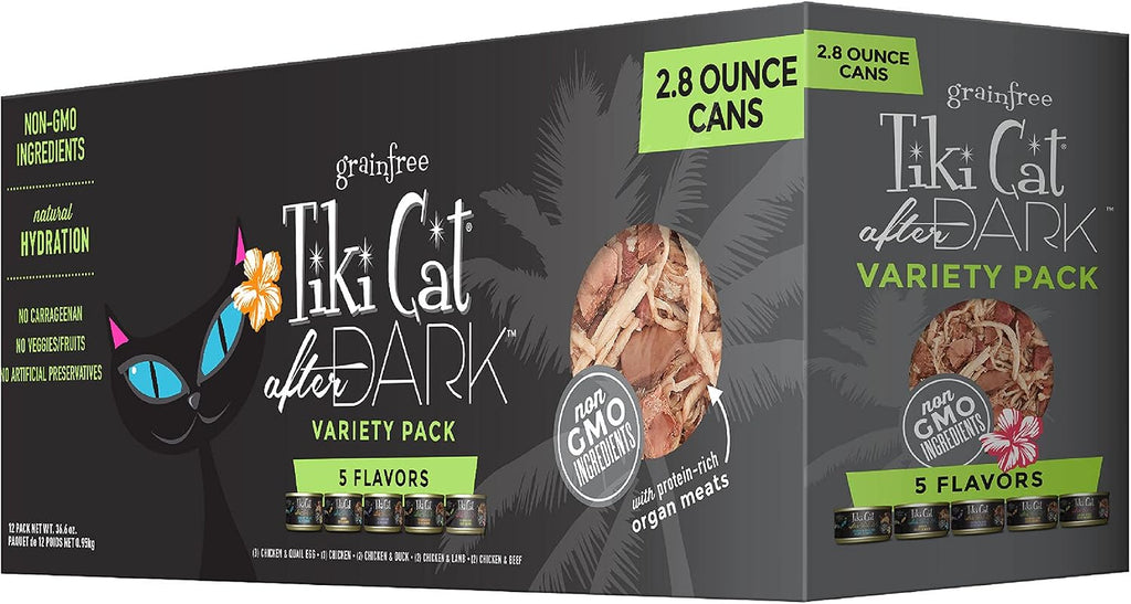 After Dark Wet Cat Food, Variety Pack, 2.8 oz. Cans (12 Count)