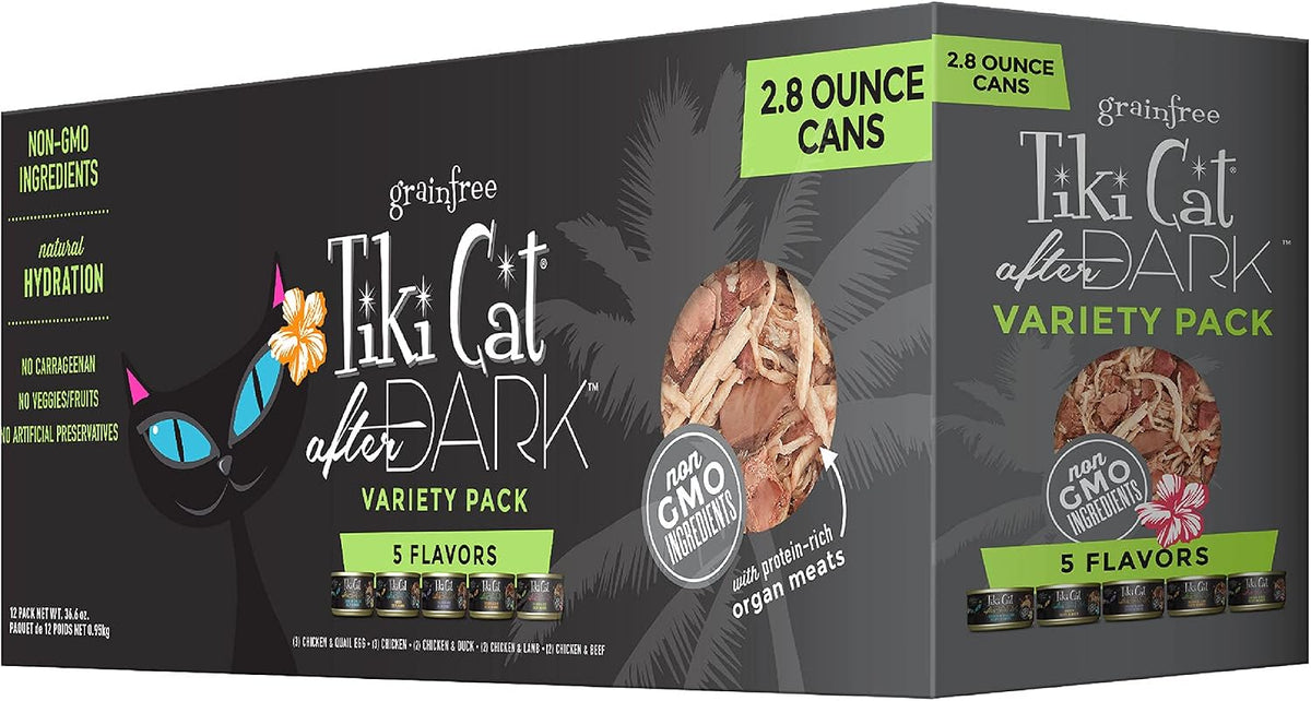 After Dark Wet Cat Food, Variety Pack, 2.8 oz. Cans (12 Count)