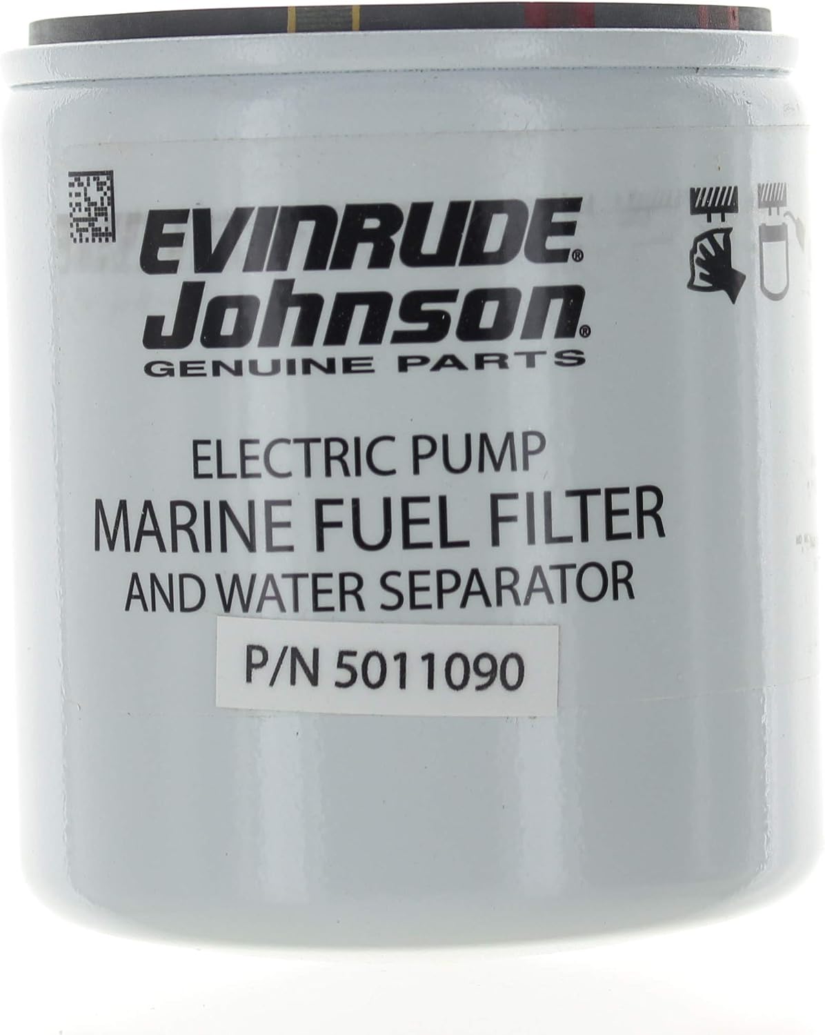 Johnson Evinrude OMC Fuel Filter, Replacement Part 5011090, Modern Style