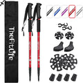 Telescopic Trekking Poles for Hiking, Anti-Shock Nordic Walking Sticks | Hiking Poles Collapsible Lightweight &
