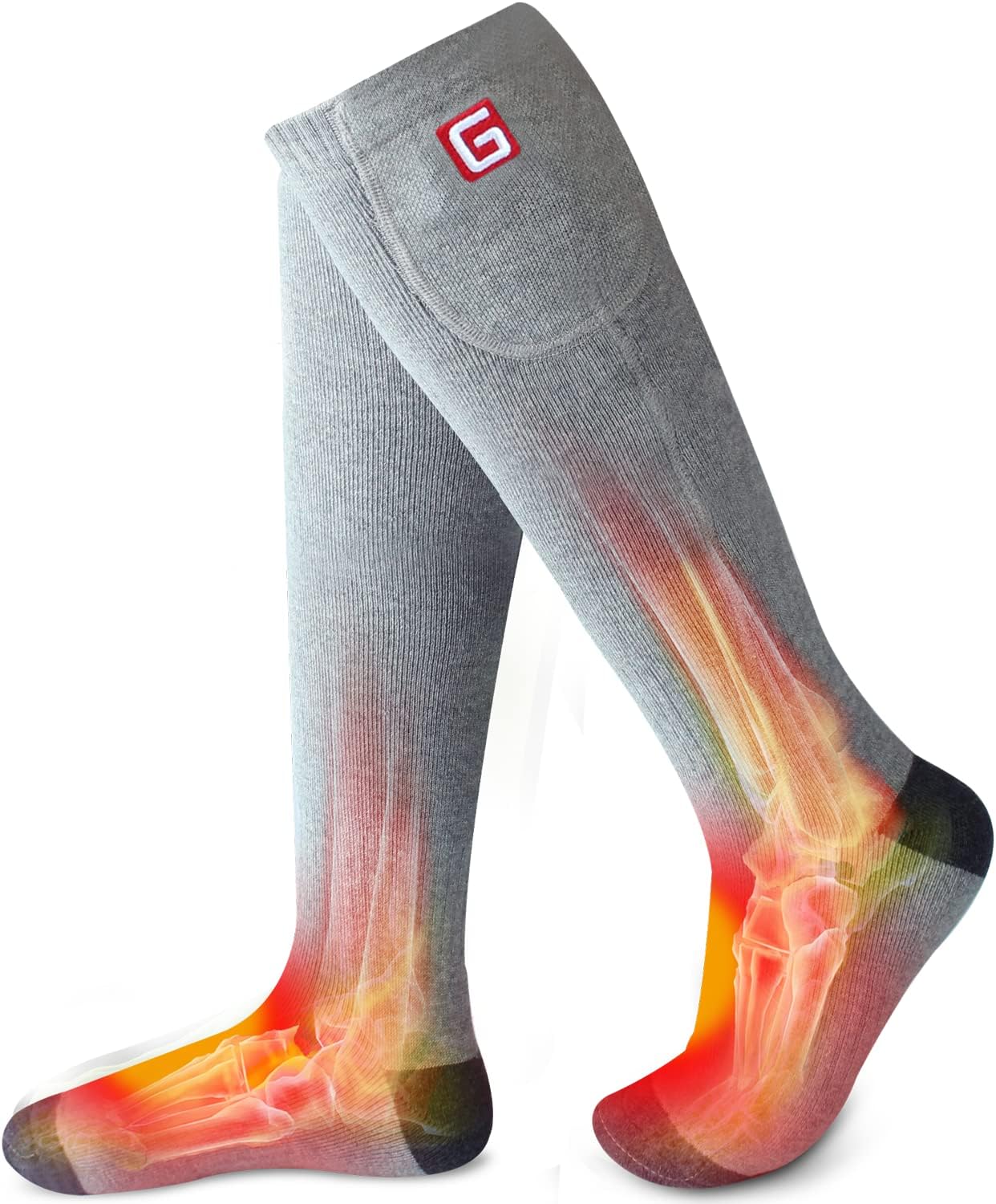 Heated Socks Women Thermal Insulated Socks for Arthritis, Winter Thick Warm Cotton Sox Heating Foot Warmer, Unisex &